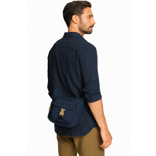 Camel Active B00-606-58 granatowa torba na ramię unisex nylonowa